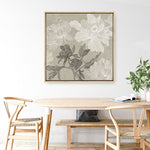 Shop Floral Lines I (Square) Canvas Print a floral themed painted framed canvas wall art print from The Print Emporium artwork collection - Buy Australian made fine art painting style stretched canvas prints for the home and your interior decor space, TPE-PC-JN625-CA-40X40-NF