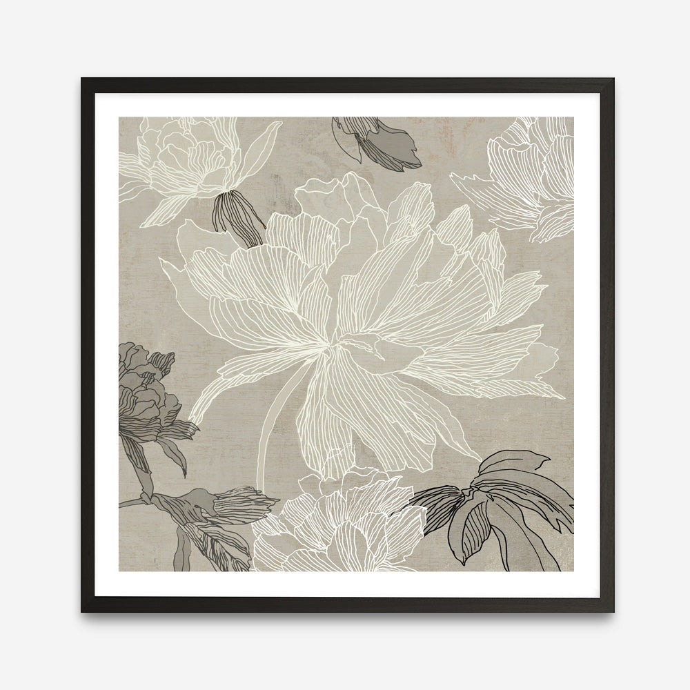 Shop Floral Lines II (Square) Art Print a floral themed painted wall art print from The Print Emporium wall artwork collection - Buy Australian made fine art painting style poster and framed prints for the home and your interior decor room, TPE-PC-JN626-AP