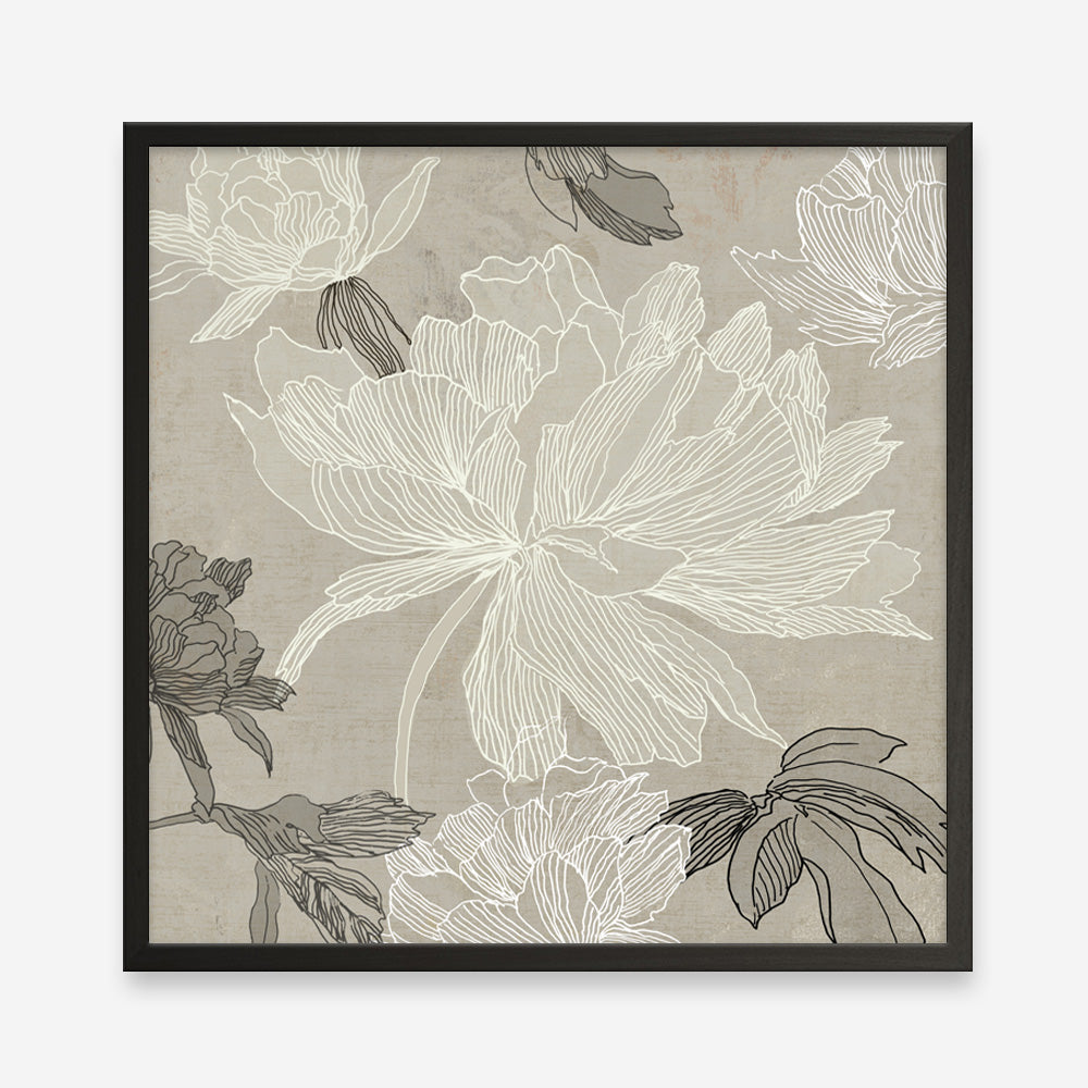 Shop Floral Lines II (Square) Art Print a floral themed painted wall art print from The Print Emporium wall artwork collection - Buy Australian made fine art painting style poster and framed prints for the home and your interior decor room, TPE-PC-JN626-AP