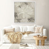 Shop Floral Lines II (Square) Canvas Print a floral themed painted framed canvas wall art print from The Print Emporium artwork collection - Buy Australian made fine art painting style stretched canvas prints for the home and your interior decor space, TPE-PC-JN626-CA-40X40-NF