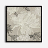Shop Floral Lines II (Square) Canvas Print a floral themed painted framed canvas wall art print from The Print Emporium artwork collection - Buy Australian made fine art painting style stretched canvas prints for the home and your interior decor space, TPE-PC-JN626-CA-40X40-NF