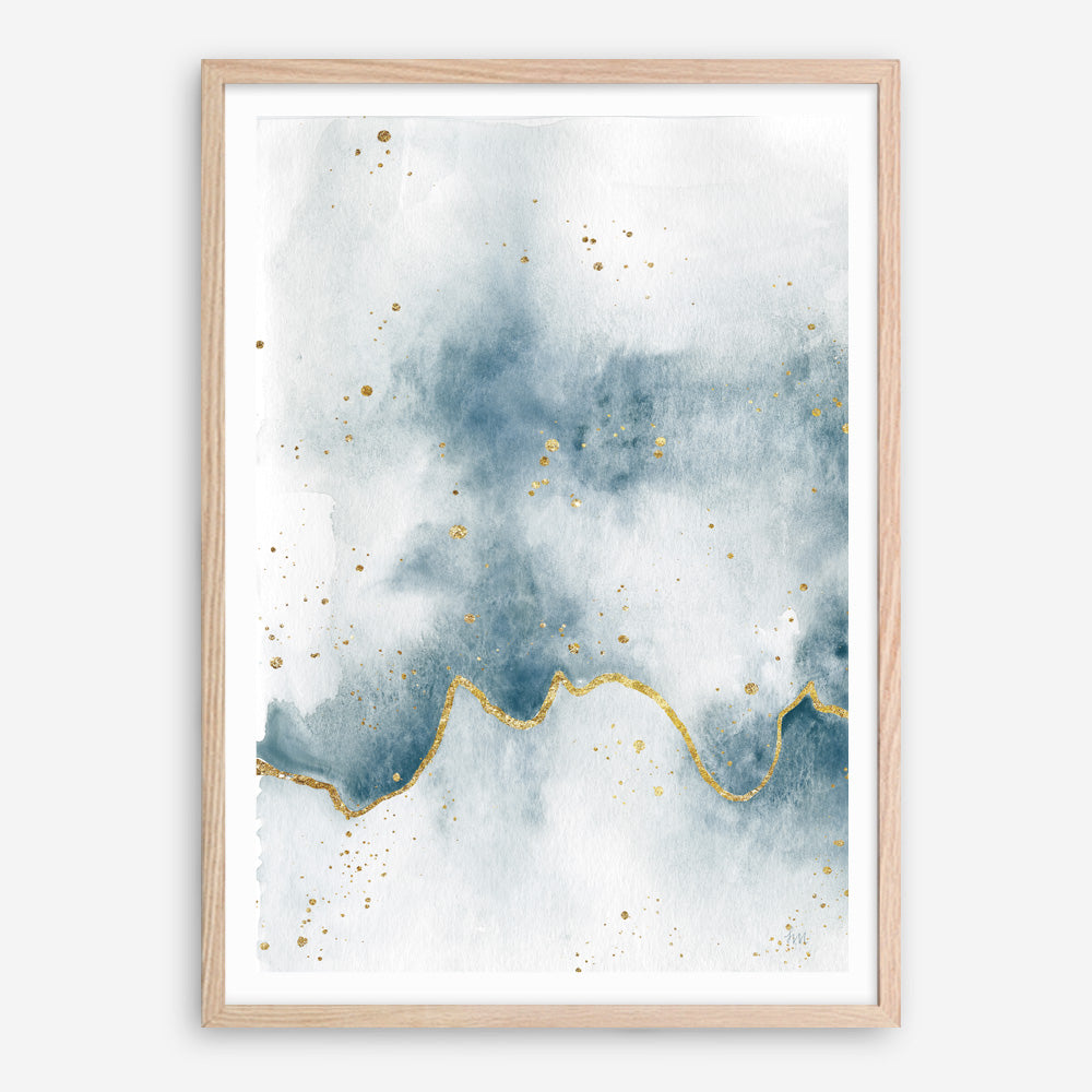 Shop Flow with Gold II Art Print a painted abstract themed wall art print from The Print Emporium wall artwork collection - Buy Australian made fine art painting style poster and framed prints for the home and your interior decor room, TPE-WA-36968-AP