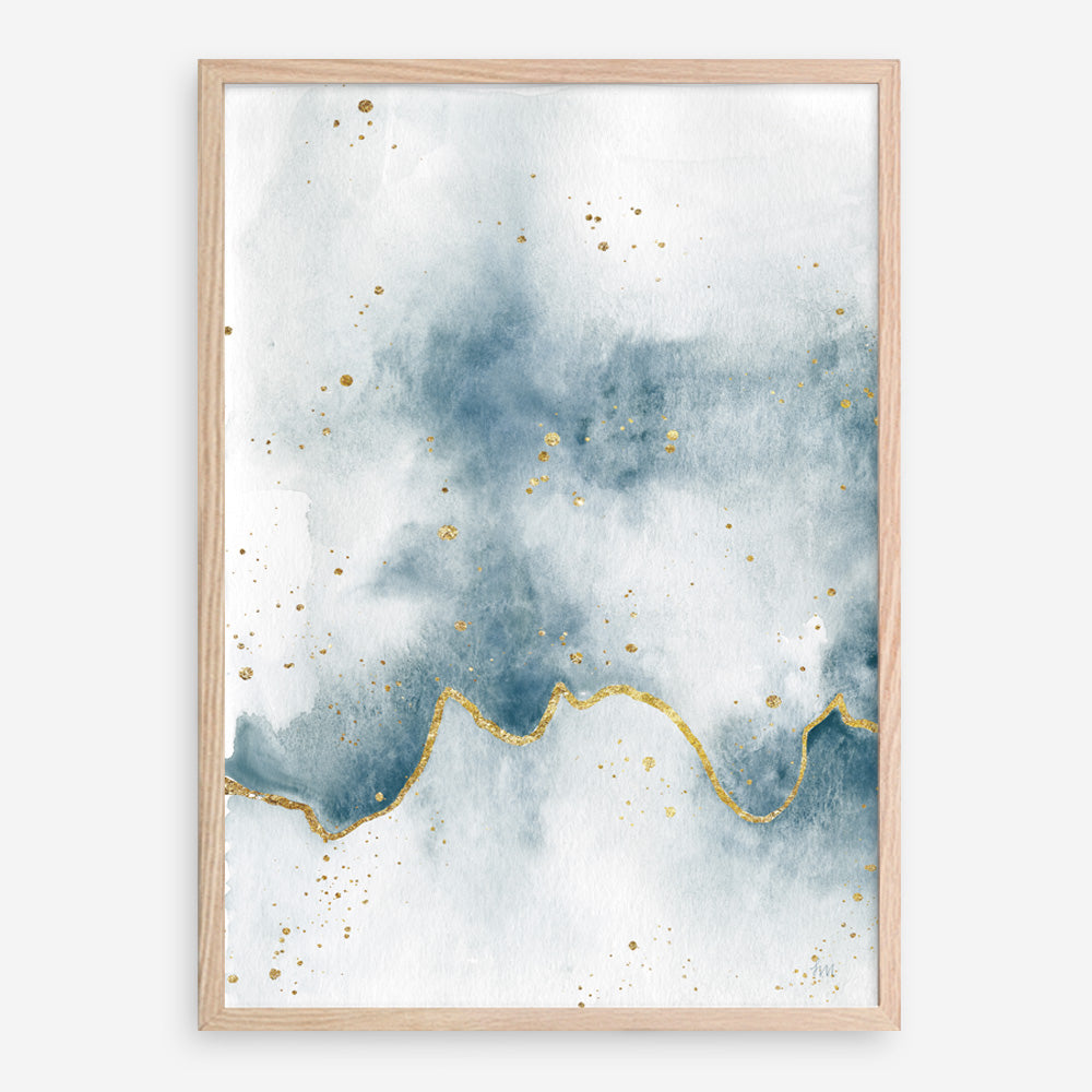 Shop Flow with Gold II Art Print a painted abstract themed wall art print from The Print Emporium wall artwork collection - Buy Australian made fine art painting style poster and framed prints for the home and your interior decor room, TPE-WA-36968-AP