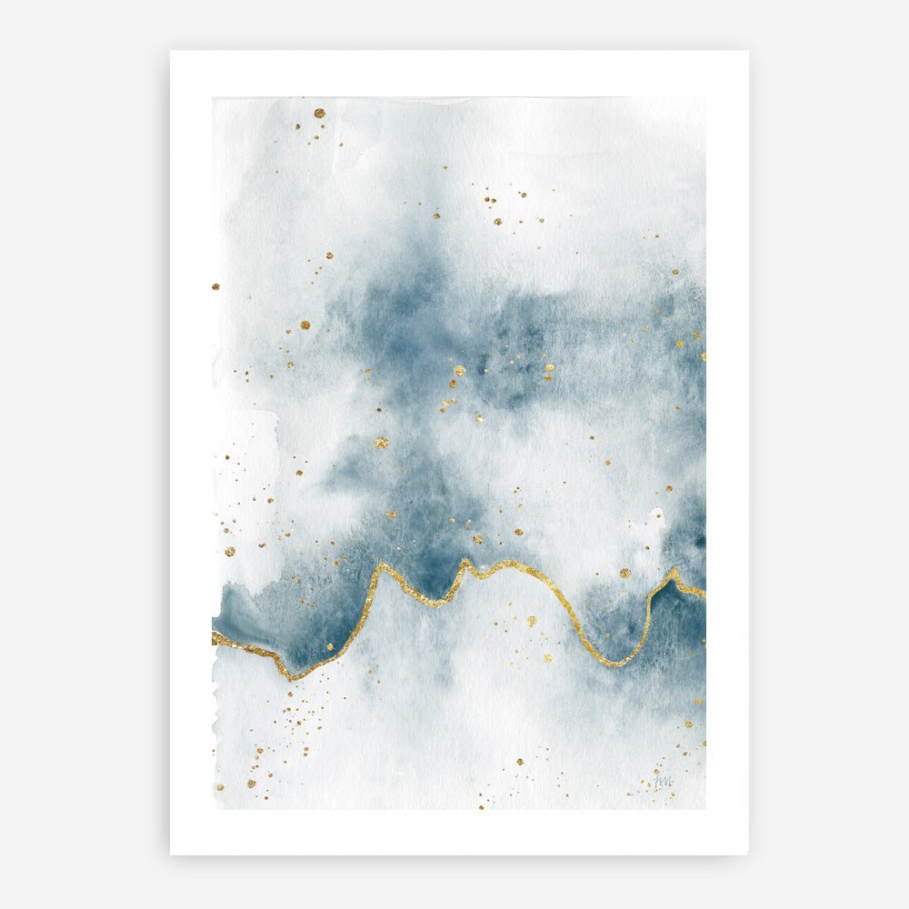 Shop Flow with Gold II Art Print a painted abstract themed wall art print from The Print Emporium wall artwork collection - Buy Australian made fine art painting style poster and framed prints for the home and your interior decor room, TPE-WA-36968-AP