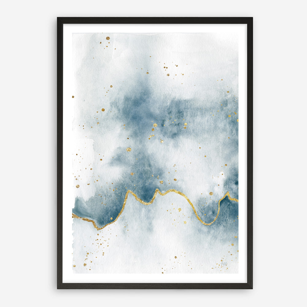 Shop Flow with Gold II Art Print a painted abstract themed wall art print from The Print Emporium wall artwork collection - Buy Australian made fine art painting style poster and framed prints for the home and your interior decor room, TPE-WA-36968-AP