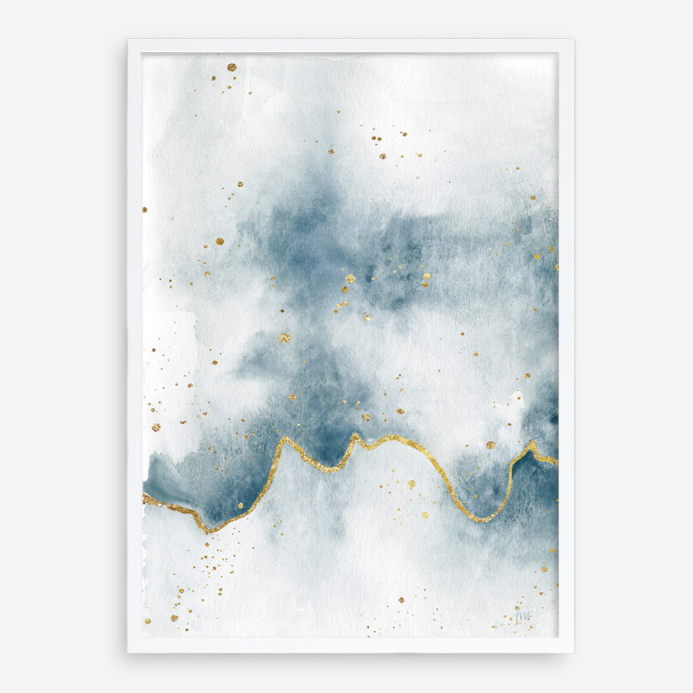 Shop Flow with Gold II Art Print a painted abstract themed wall art print from The Print Emporium wall artwork collection - Buy Australian made fine art painting style poster and framed prints for the home and your interior decor room, TPE-WA-36968-AP