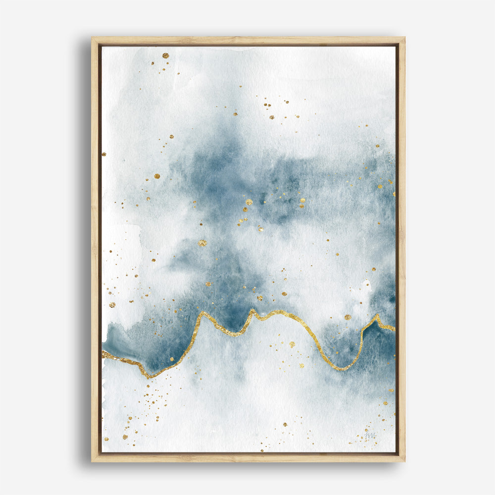 Shop Flow with Gold II Canvas Print a painted abstract themed framed canvas wall art print from The Print Emporium artwork collection - Buy Australian made fine art painting style stretched canvas prints for the home and your interior decor space, TPE-WA-36968-CA-35X46-NF