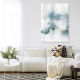 Shop Flow with Gold II Canvas Print a painted abstract themed framed canvas wall art print from The Print Emporium artwork collection - Buy Australian made fine art painting style stretched canvas prints for the home and your interior decor space, TPE-WA-36968-CA-35X46-NF