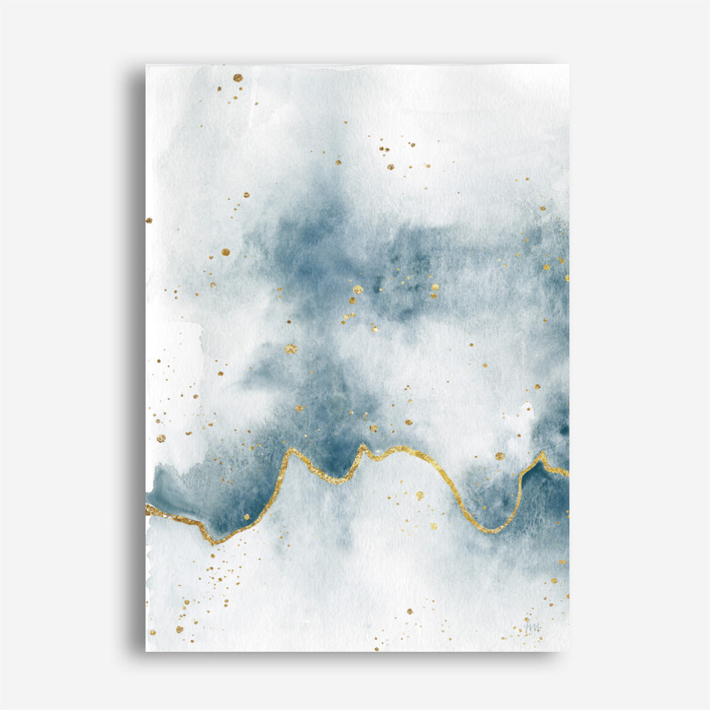 Shop Flow with Gold II Canvas Print a painted abstract themed framed canvas wall art print from The Print Emporium artwork collection - Buy Australian made fine art painting style stretched canvas prints for the home and your interior decor space, TPE-WA-36968-CA-35X46-NF