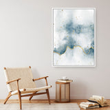 Shop Flow with Gold II Canvas Print a painted abstract themed framed canvas wall art print from The Print Emporium artwork collection - Buy Australian made fine art painting style stretched canvas prints for the home and your interior decor space, TPE-WA-36968-CA-35X46-NF