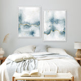 Shop Flow with Gold II Canvas Print a painted abstract themed framed canvas wall art print from The Print Emporium artwork collection - Buy Australian made fine art painting style stretched canvas prints for the home and your interior decor space, TPE-WA-36968-CA-35X46-NF