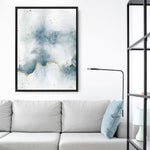 Shop Flow with Gold II Canvas Print a painted abstract themed framed canvas wall art print from The Print Emporium artwork collection - Buy Australian made fine art painting style stretched canvas prints for the home and your interior decor space, TPE-WA-36968-CA-35X46-NF