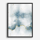 Shop Flow with Gold II Canvas Print a painted abstract themed framed canvas wall art print from The Print Emporium artwork collection - Buy Australian made fine art painting style stretched canvas prints for the home and your interior decor space, TPE-WA-36968-CA-35X46-NF