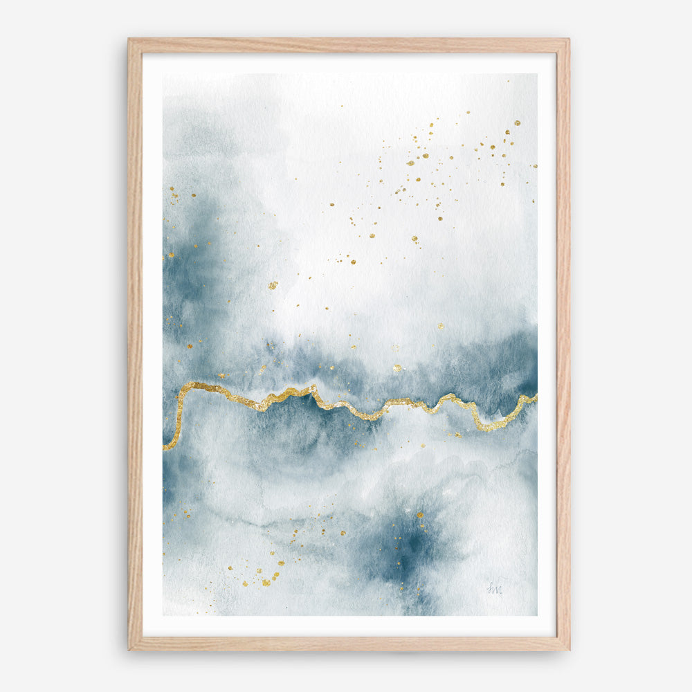 Shop Flow with Gold III Art Print a painted abstract themed wall art print from The Print Emporium wall artwork collection - Buy Australian made fine art painting style poster and framed prints for the home and your interior decor room, TPE-WA-36969-AP