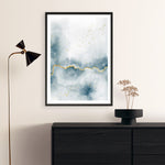 Shop Flow with Gold III Art Print a painted abstract themed wall art print from The Print Emporium wall artwork collection - Buy Australian made fine art painting style poster and framed prints for the home and your interior decor room, TPE-WA-36969-AP