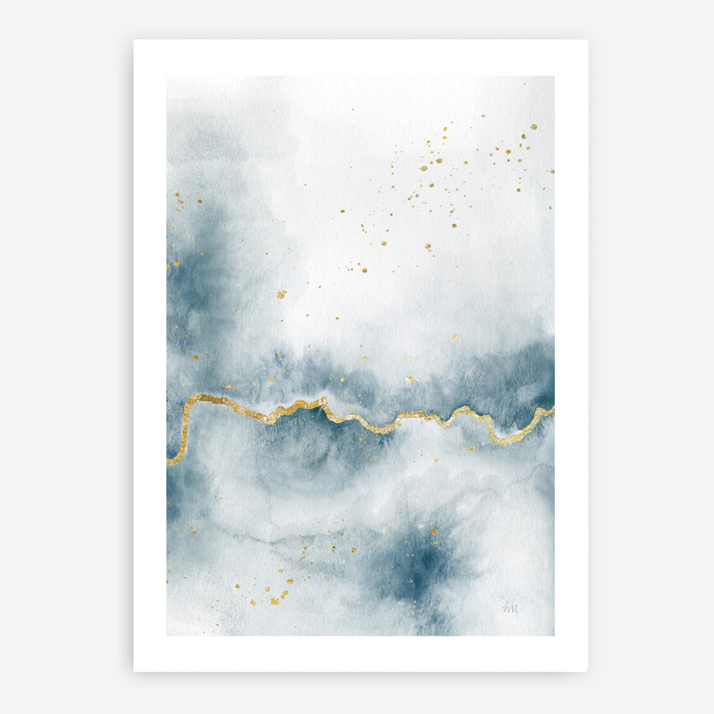 Shop Flow with Gold III Art Print a painted abstract themed wall art print from The Print Emporium wall artwork collection - Buy Australian made fine art painting style poster and framed prints for the home and your interior decor room, TPE-WA-36969-AP