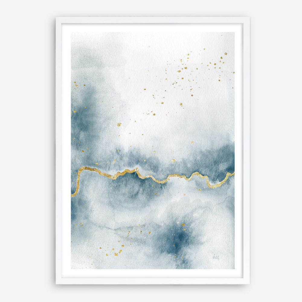 Shop Flow with Gold III Art Print a painted abstract themed wall art print from The Print Emporium wall artwork collection - Buy Australian made fine art painting style poster and framed prints for the home and your interior decor room, TPE-WA-36969-AP