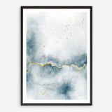 Shop Flow with Gold III Art Print a painted abstract themed wall art print from The Print Emporium wall artwork collection - Buy Australian made fine art painting style poster and framed prints for the home and your interior decor room, TPE-WA-36969-AP