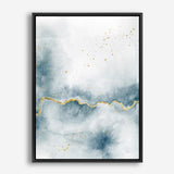 Shop Flow with Gold III Canvas Print a painted abstract themed framed canvas wall art print from The Print Emporium artwork collection - Buy Australian made fine art painting style stretched canvas prints for the home and your interior decor space, TPE-WA-36969-CA-35X46-NF