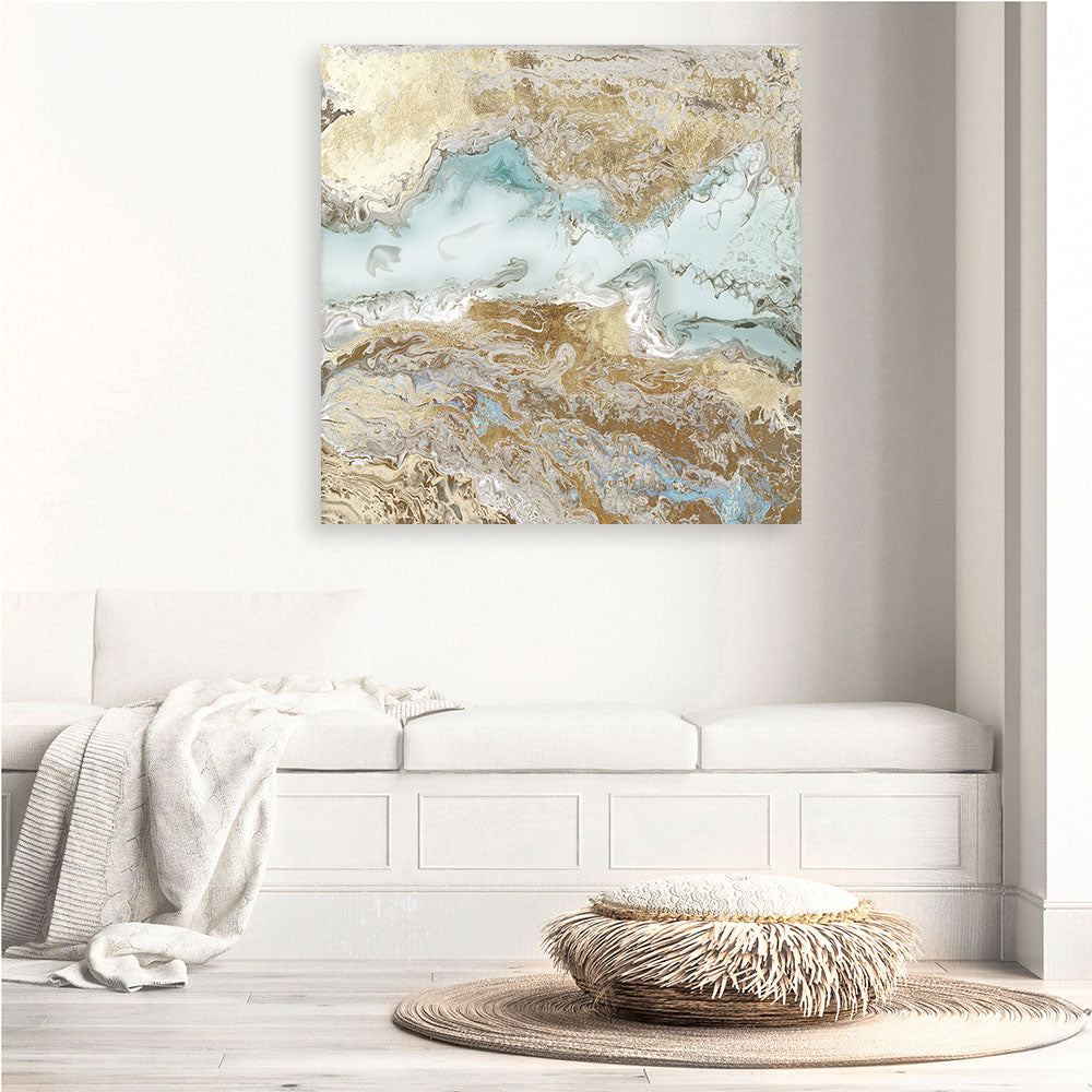 Shop Flume (Square) Canvas Print a painted abstract themed framed canvas wall art print from The Print Emporium artwork collection - Buy Australian made fine art painting style stretched canvas prints for the home and your interior decor space, TPE-PC-BC033-CA-40X40-NF