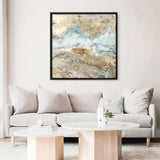 Shop Flume (Square) Canvas Print a painted abstract themed framed canvas wall art print from The Print Emporium artwork collection - Buy Australian made fine art painting style stretched canvas prints for the home and your interior decor space, TPE-PC-BC033-CA-40X40-NF