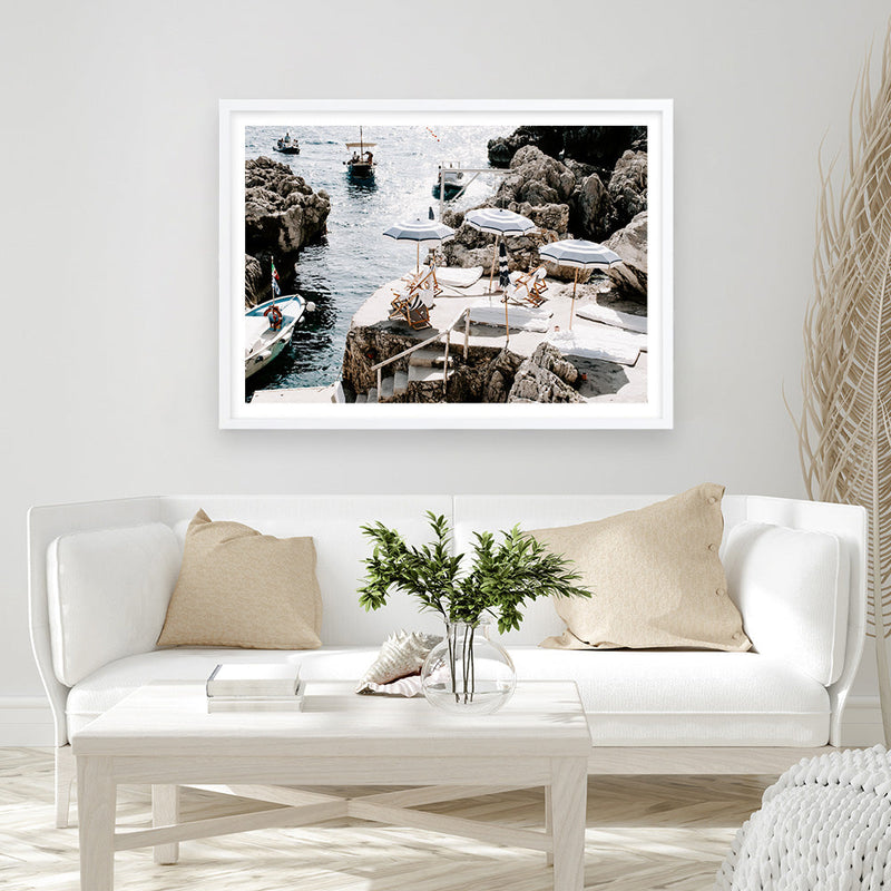 Shop Fontelina Boat Ramp Photo Art Print a coastal themed photography wall art print from The Print Emporium wall artwork collection - Buy Australian made fine art poster and framed prints for the home and your interior decor, TPE-859-AP