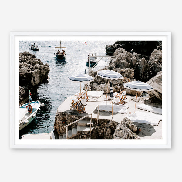 Capri Beach Club II Photo Art Print