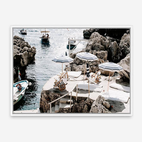 Shop Fontelina Boat Ramp Photo Canvas Print a coastal themed photography framed stretched canvas print from The Print Emporium wall artwork collection - Buy Australian made prints for the home and your interior decor space, TPE-859-CA-35X46-NF
