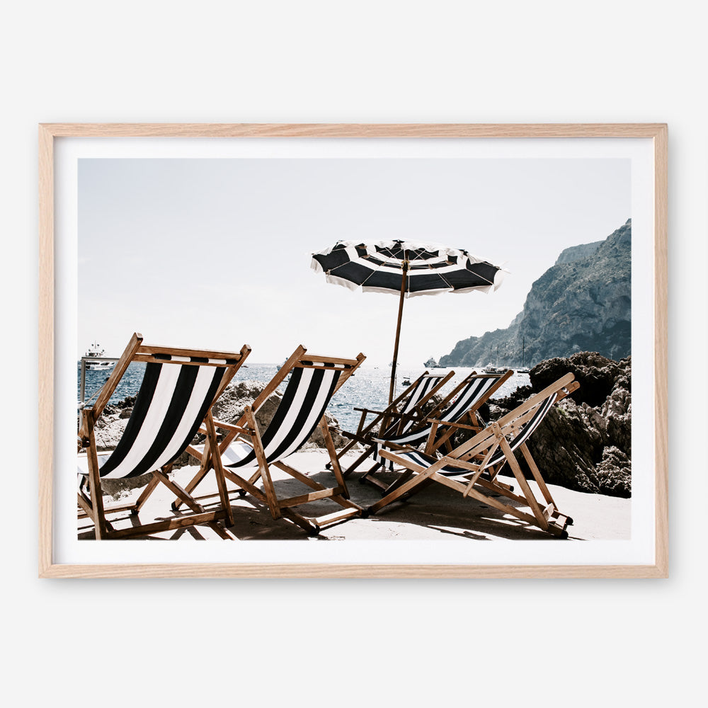 Shop Fontelina Chairs II Photo Art Print a coastal themed photography wall art print from The Print Emporium wall artwork collection - Buy Australian made fine art poster and framed prints for the home and your interior decor, TPE-733-AP