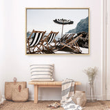 Shop Fontelina Chairs II Photo Canvas Print a coastal themed photography framed stretched canvas print from The Print Emporium wall artwork collection - Buy Australian made prints for the home and your interior decor space, TPE-793TPE-733-CA-CA-35X46-NF
