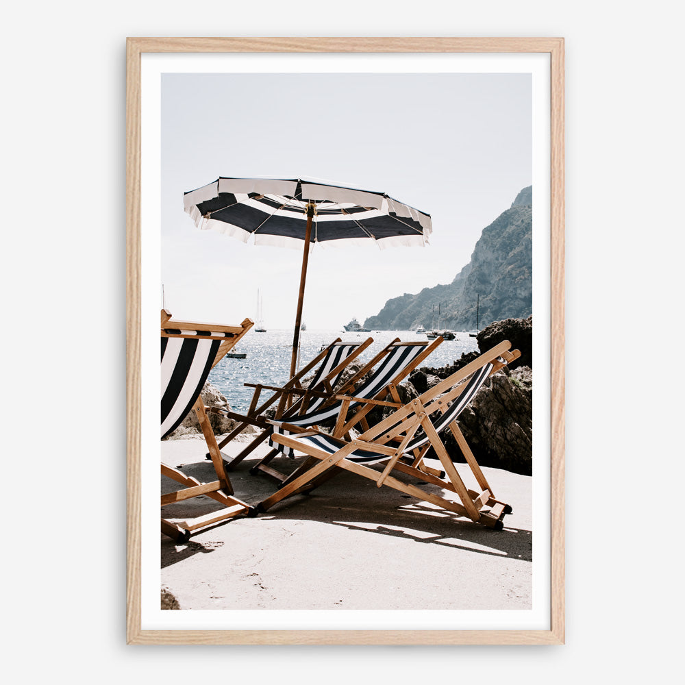Shop Fontelina Chairs III Photo Art Print a coastal themed photography wall art print from The Print Emporium wall artwork collection - Buy Australian made fine art poster and framed prints for the home and your interior decor, TPE-734-AP