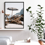 Shop Fontelina Chairs III Photo Art Print a coastal themed photography wall art print from The Print Emporium wall artwork collection - Buy Australian made fine art poster and framed prints for the home and your interior decor, TPE-734-AP