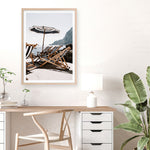 Shop Fontelina Chairs III Photo Art Print a coastal themed photography wall art print from The Print Emporium wall artwork collection - Buy Australian made fine art poster and framed prints for the home and your interior decor, TPE-734-AP