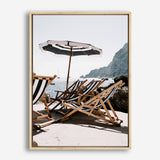 Shop Fontelina Chairs III Photo Canvas Print a coastal themed photography framed stretched canvas print from The Print Emporium wall artwork collection - Buy Australian made prints for the home and your interior decor space, TPE-734-CA-35X46-NF