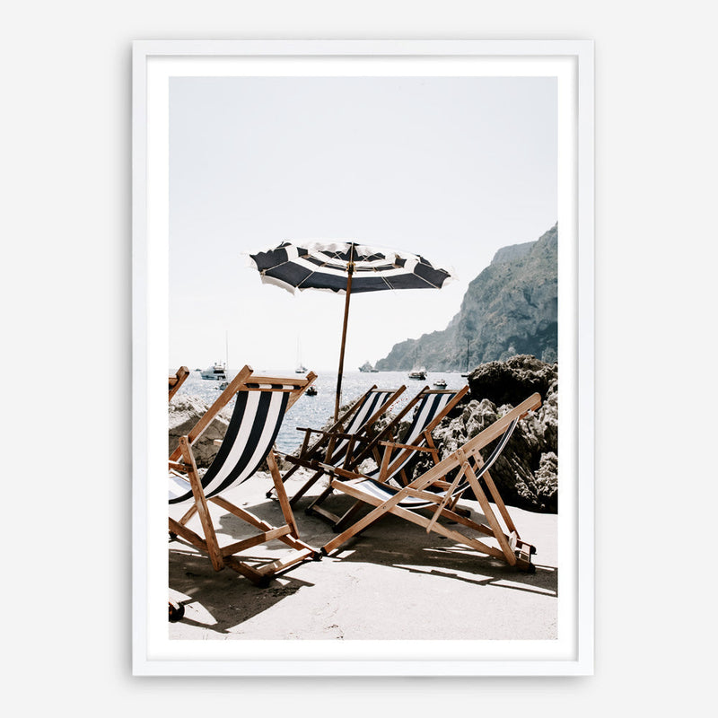 Shop Fontelina Chairs IV Photo Art Print a coastal themed photography wall art print from The Print Emporium wall artwork collection - Buy Australian made fine art poster and framed prints for the home and your interior decor, TPE-854-AP