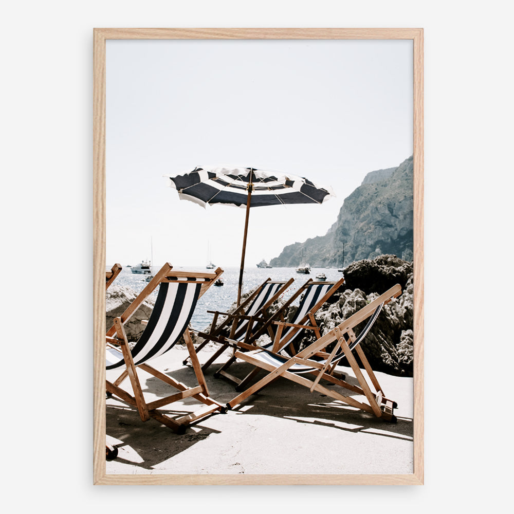 Shop Fontelina Chairs IV Photo Art Print a coastal themed photography wall art print from The Print Emporium wall artwork collection - Buy Australian made fine art poster and framed prints for the home and your interior decor, TPE-854-AP