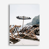 Shop Fontelina Chairs IV Photo Canvas Print a coastal themed photography framed stretched canvas print from The Print Emporium wall artwork collection - Buy Australian made prints for the home and your interior decor space, TPE-854-CA-35X46-NF