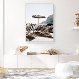 Shop Fontelina Chairs IV Photo Canvas Print a coastal themed photography framed stretched canvas print from The Print Emporium wall artwork collection - Buy Australian made prints for the home and your interior decor space, TPE-854-CA-35X46-NF