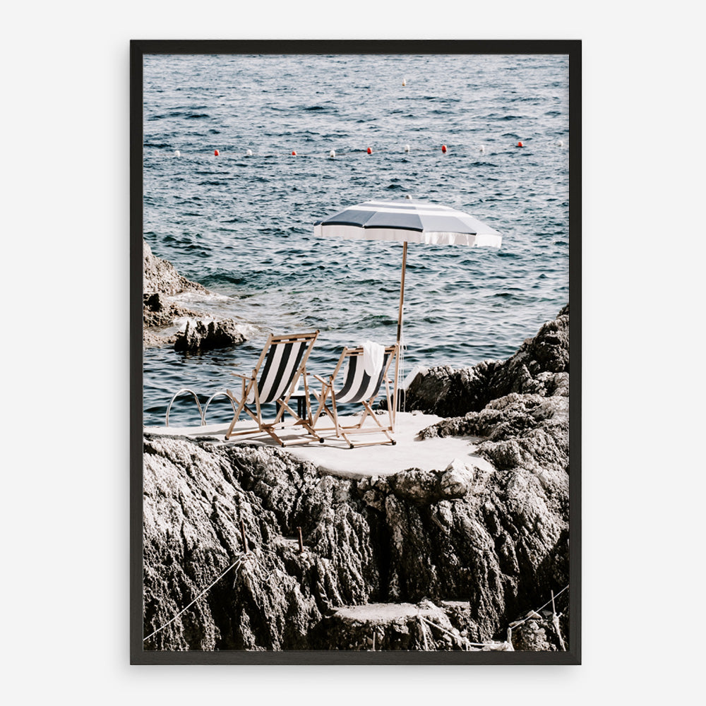 Shop Fontelina Chairs Photo Art Print a coastal themed photography wall art print from The Print Emporium wall artwork collection - Buy Australian made fine art poster and framed prints for the home and your interior decor, TPE-732-AP