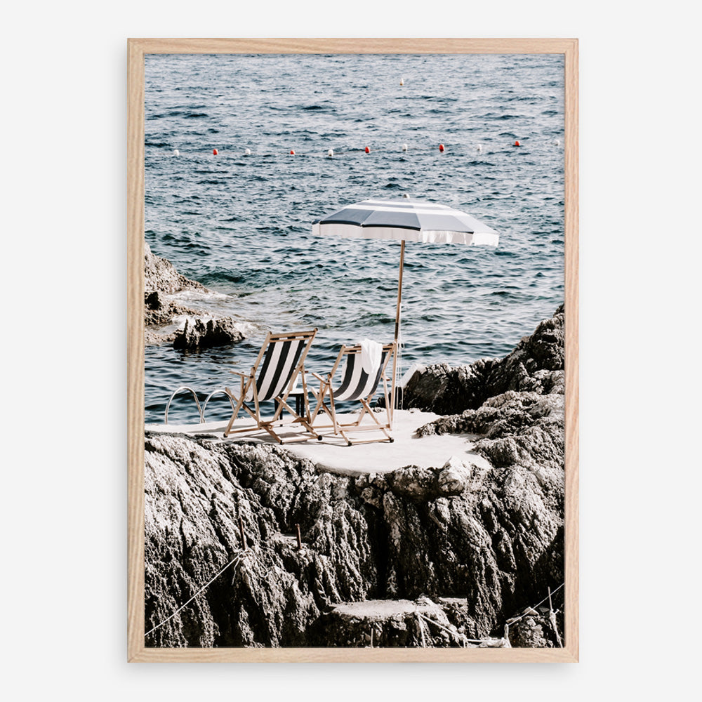 Shop Fontelina Chairs Photo Art Print a coastal themed photography wall art print from The Print Emporium wall artwork collection - Buy Australian made fine art poster and framed prints for the home and your interior decor, TPE-732-AP