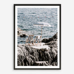 Shop Fontelina Chairs Photo Art Print a coastal themed photography wall art print from The Print Emporium wall artwork collection - Buy Australian made fine art poster and framed prints for the home and your interior decor, TPE-732-AP