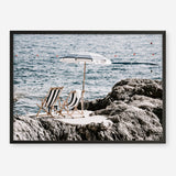 Shop Fontelina Chairs V Photo Art Print a coastal themed photography wall art print from The Print Emporium wall artwork collection - Buy Australian made fine art poster and framed prints for the home and your interior decor, TPE-1048-AP