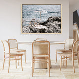 Shop Fontelina Chairs V Photo Canvas Print a coastal themed photography framed stretched canvas print from The Print Emporium wall artwork collection - Buy Australian made prints for the home and your interior decor space, TPE-1048-CA-35X46-NF