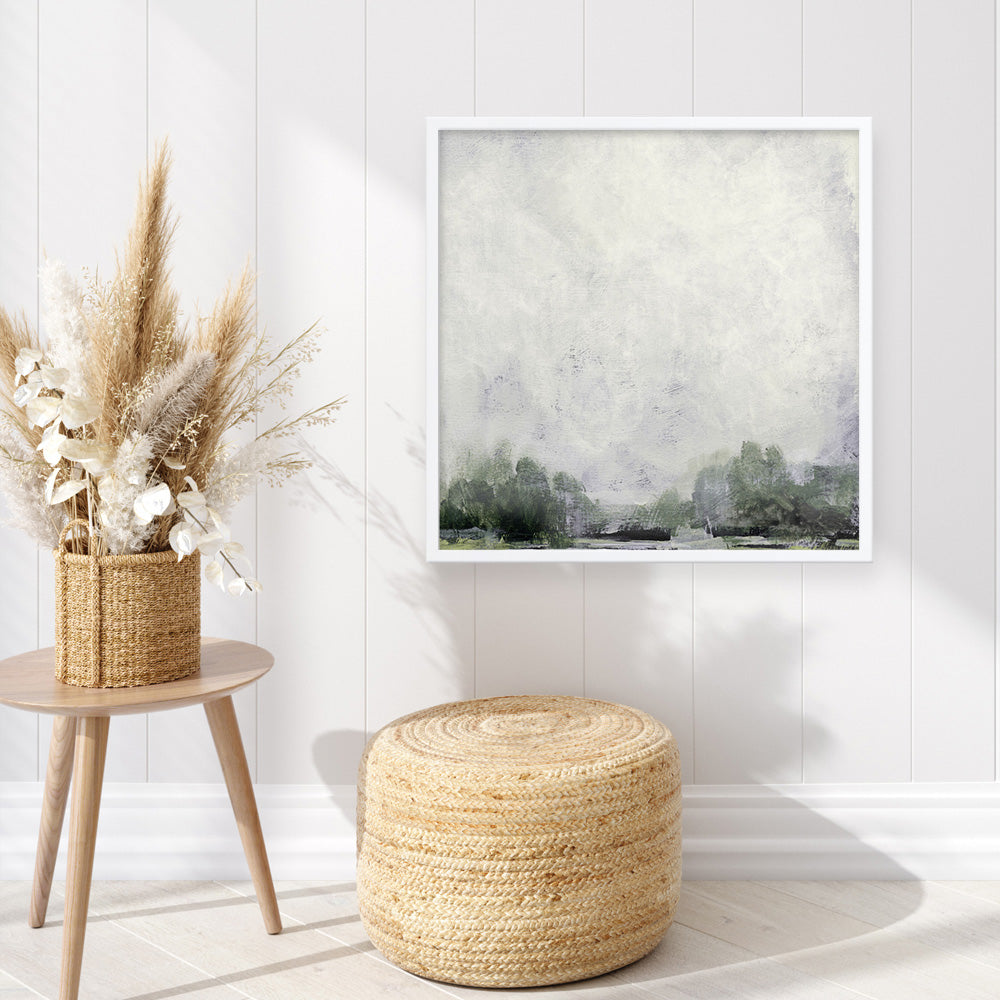 Shop Forest Edge (Square) Art Print a painted abstract themed wall art print from The Print Emporium wall artwork collection - Buy Australian made fine art painting style poster and framed prints for the home and your interior decor room, TPE-DH-159-AP
