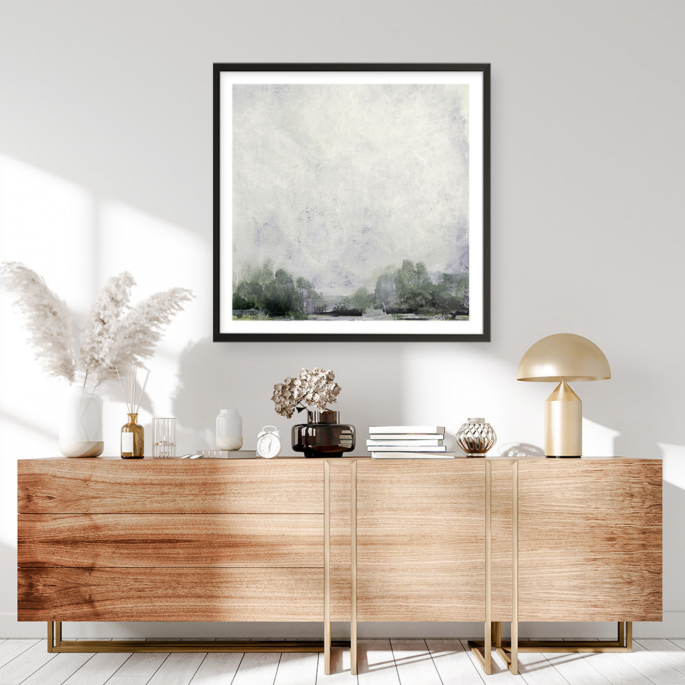 Shop Forest Edge (Square) Art Print a painted abstract themed wall art print from The Print Emporium wall artwork collection - Buy Australian made fine art painting style poster and framed prints for the home and your interior decor room, TPE-DH-159-AP
