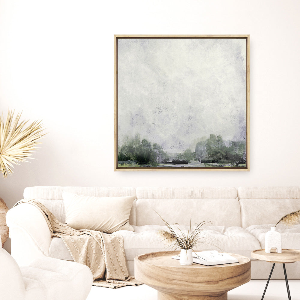 Shop Forest Edge (Square) Canvas Print a painted abstract themed framed canvas wall art print from The Print Emporium artwork collection - Buy Australian made fine art painting style stretched canvas prints for the home and your interior decor space, TPE-DH-159-CA-40X40-NF