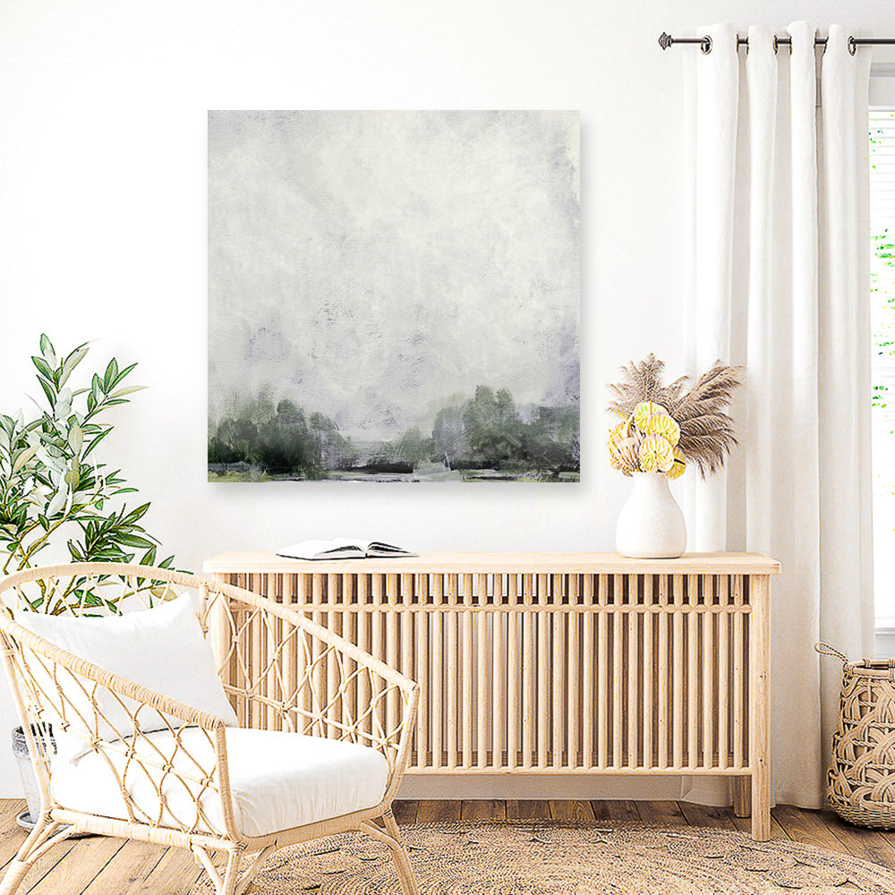 Shop Forest Edge (Square) Canvas Print a painted abstract themed framed canvas wall art print from The Print Emporium artwork collection - Buy Australian made fine art painting style stretched canvas prints for the home and your interior decor space, TPE-DH-159-CA-40X40-NF