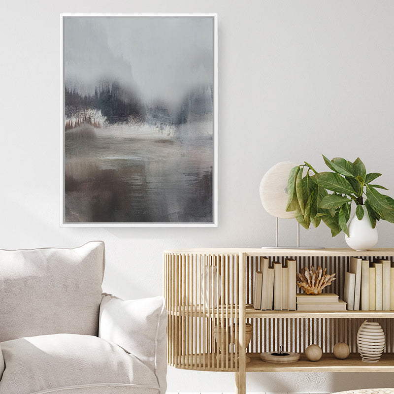 Shop Forest Lake Canvas Print a painted abstract themed framed canvas wall art print from The Print Emporium artwork collection - Buy Australian made fine art painting style stretched canvas prints for the home and your interior decor space, TPE-DH-349-CA-35X46-NF