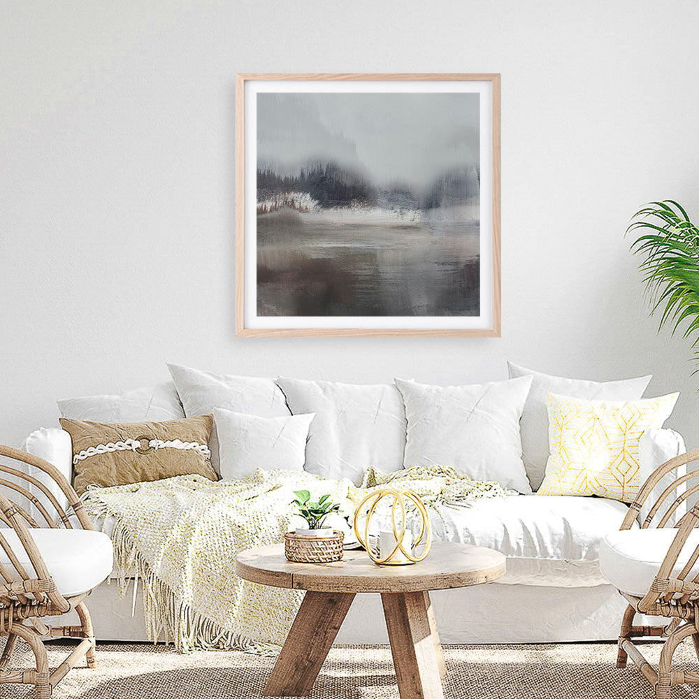 Shop Forest Lake (Square) Art Print a painted abstract themed wall art print from The Print Emporium wall artwork collection - Buy Australian made fine art painting style poster and framed prints for the home and your interior decor room, TPE-DH-158-AP