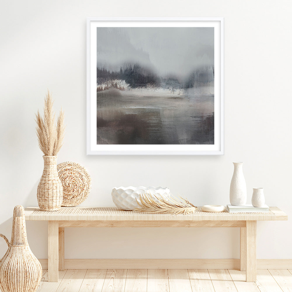 Shop Forest Lake (Square) Art Print a painted abstract themed wall art print from The Print Emporium wall artwork collection - Buy Australian made fine art painting style poster and framed prints for the home and your interior decor room, TPE-DH-158-AP